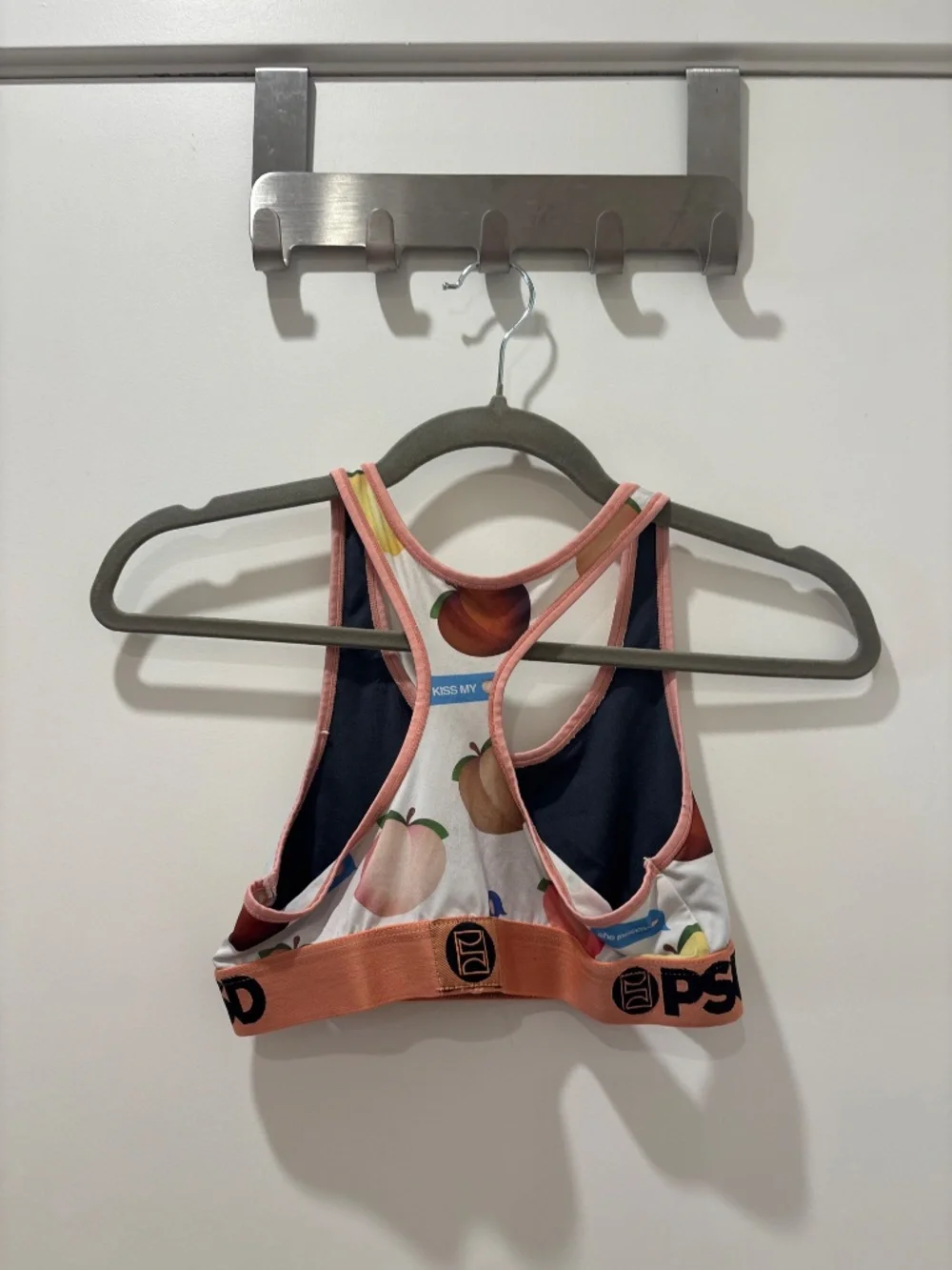 PSD Peach Emoji Sports Bra Medium - Picture 2 of 5